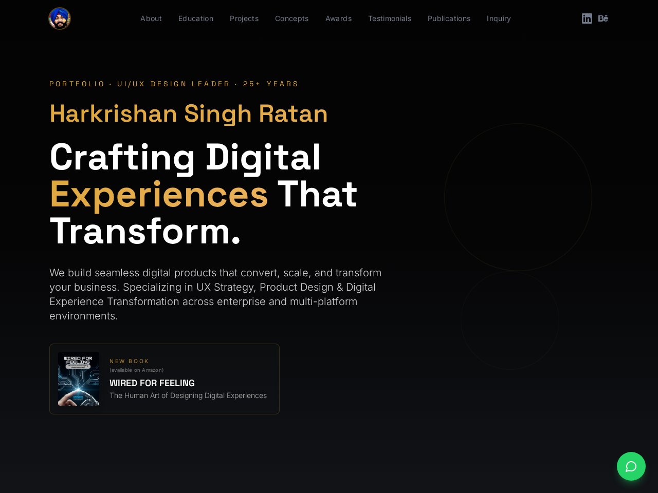 HS Ratan Portfolio website preview
